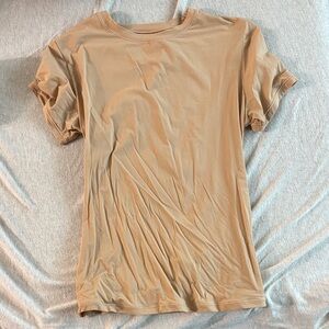 SKIMS Tan Short Sleeve Tee